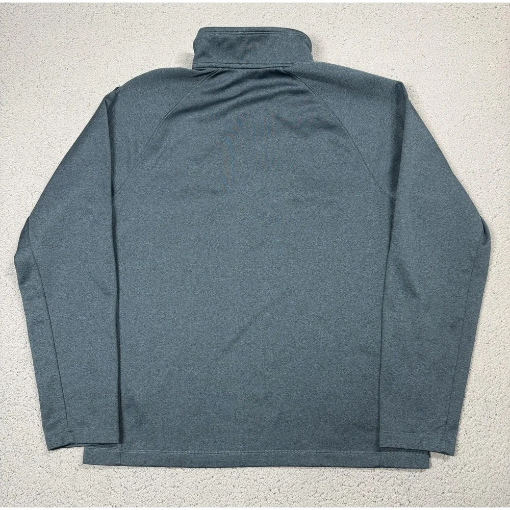 The North Face Pullover Mens Large Blue 1/4 Zip Long Sleeve Fleece Hiking Top